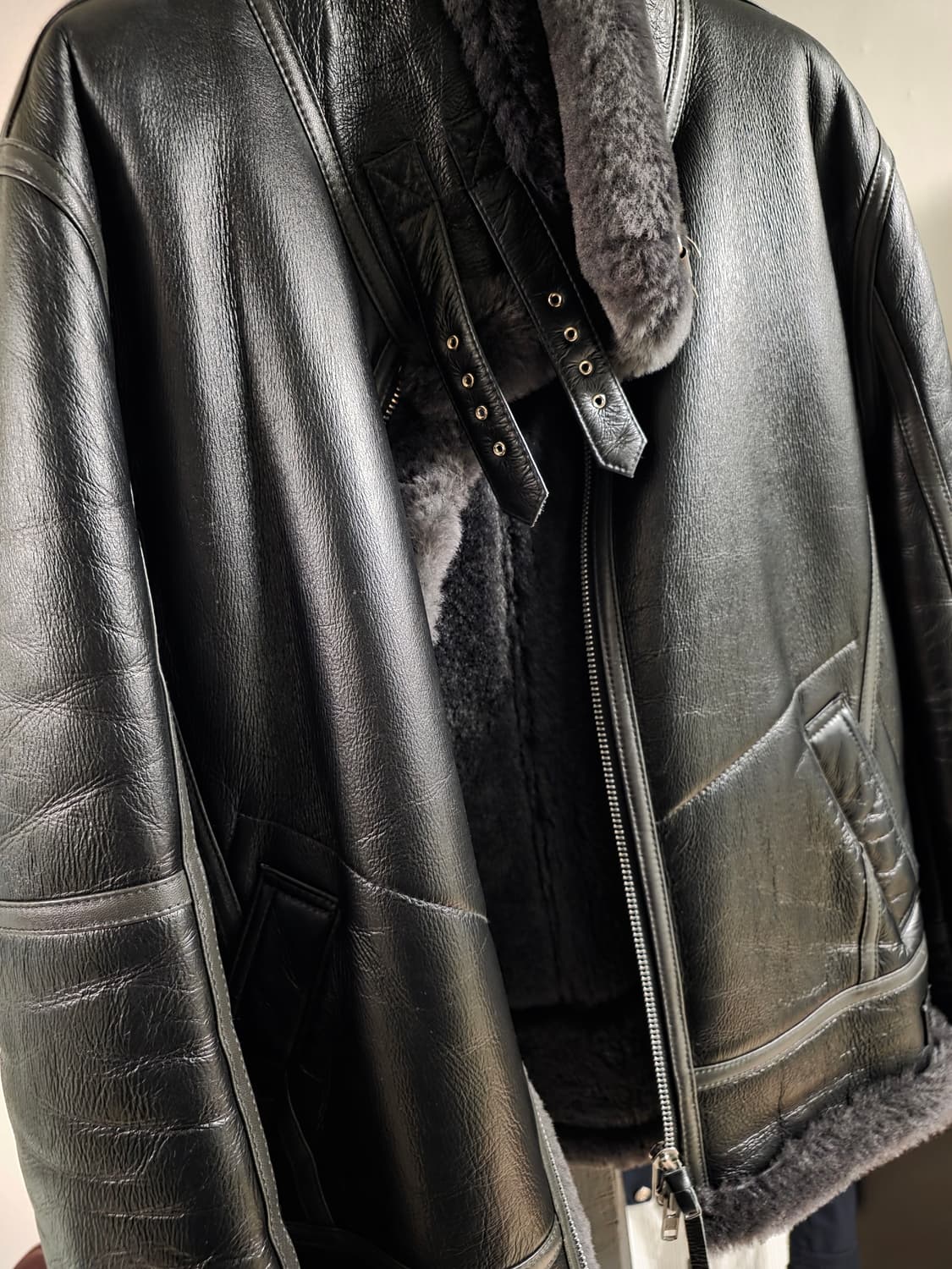 딤스킨 무스탕 xl 상품이미지2