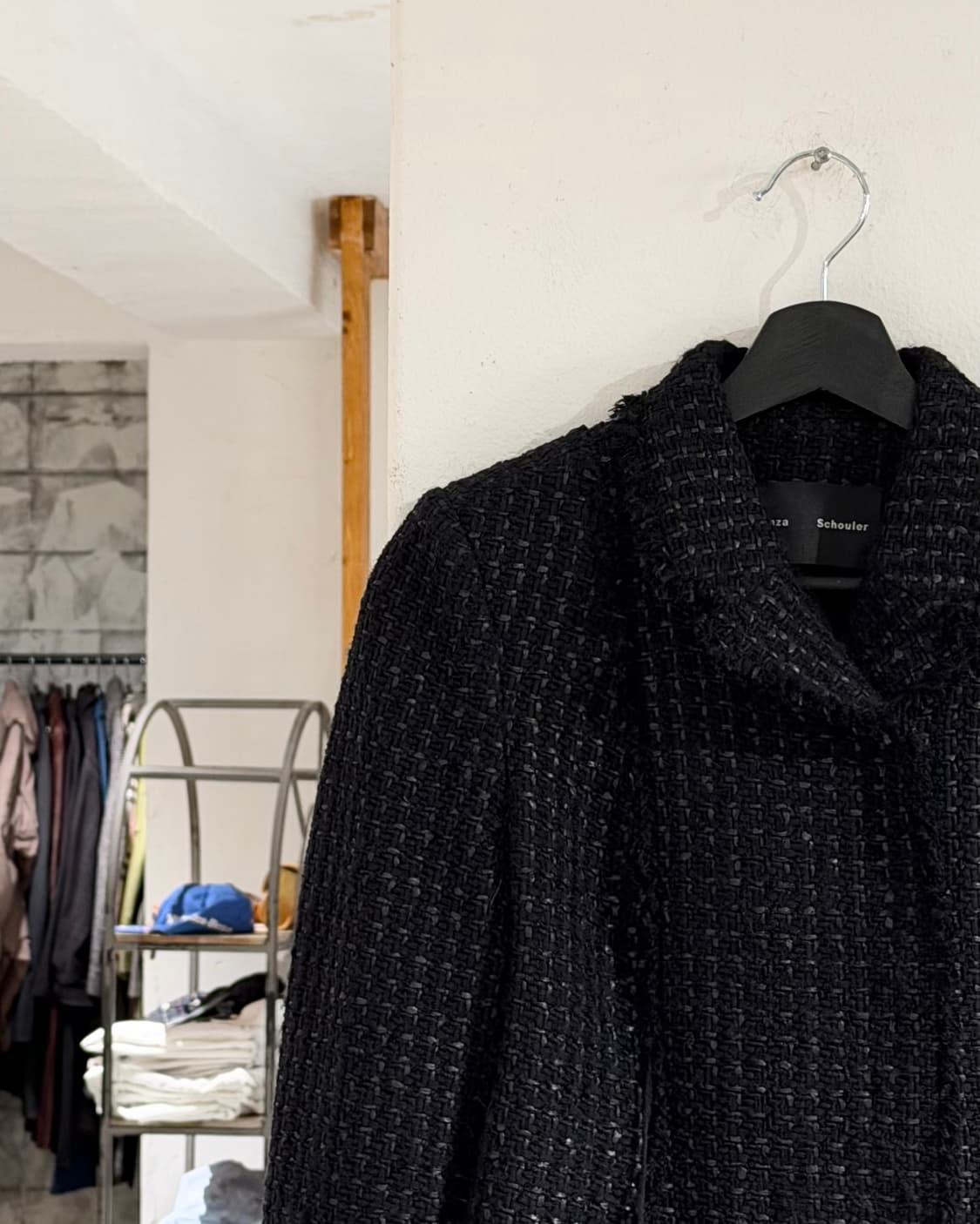 프로엔자 슐러 블랙 트위드 크롭 자켓 상품이미지2