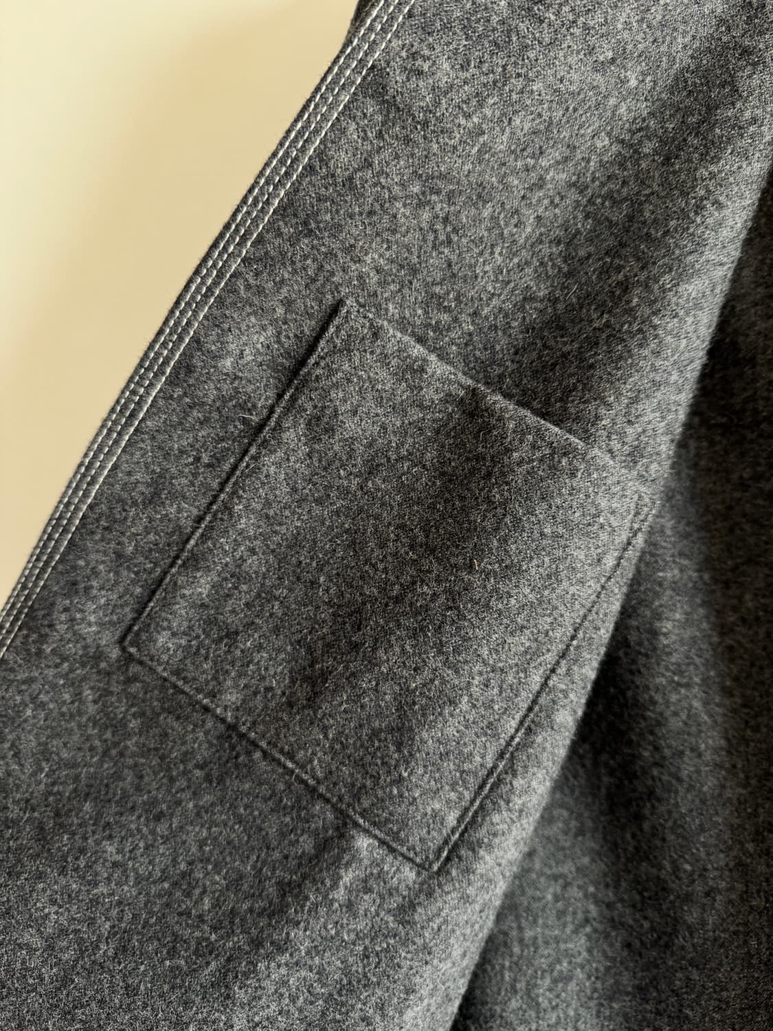 메종 마르지엘라 / 울 스티치 포켓 자켓 그레이 / 46 상품이미지4