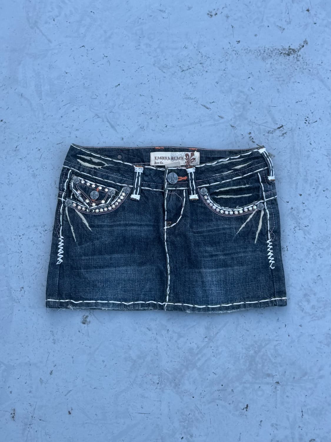 ”Laguna Beach Cubic Denim Mini Skirt“ 상품이미지2