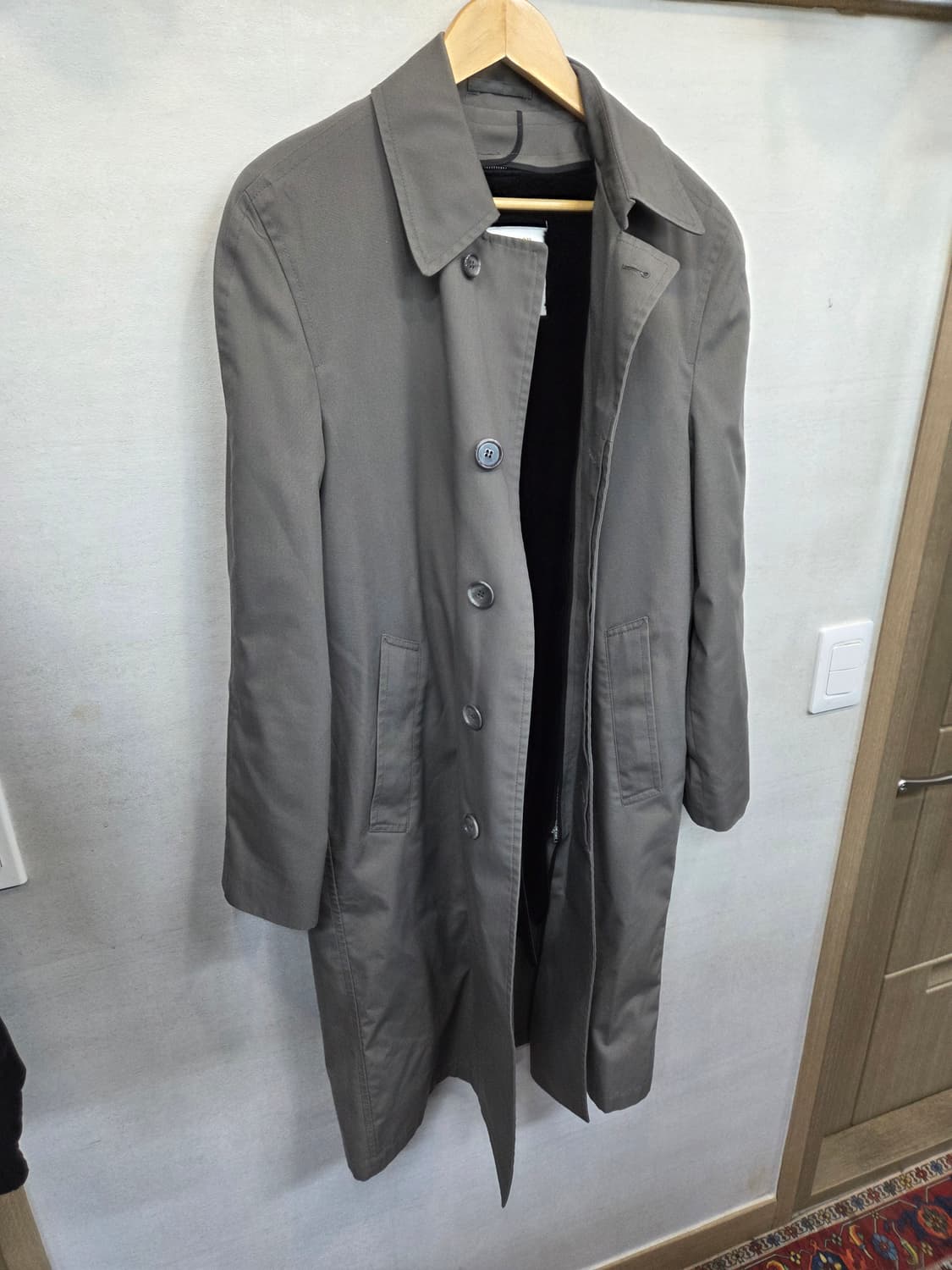 런던포그 안감플리스 분리형 싱글코트 m L 그레이  상품이미지8