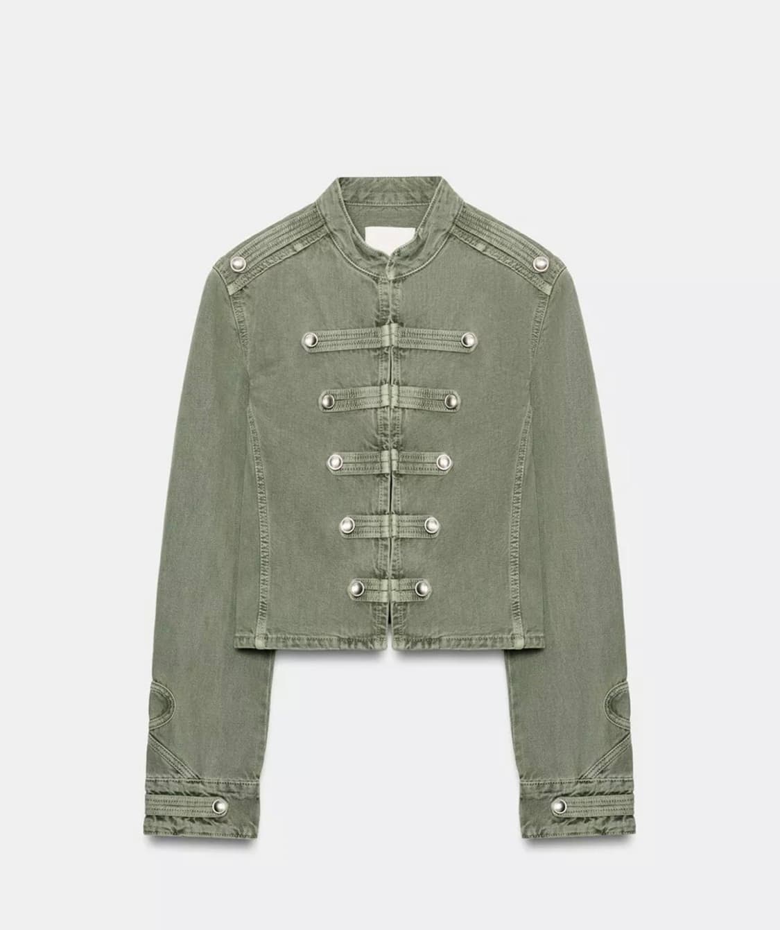 M L 자라 zara 나폴레옹 자켓 그린 미시착 새제품 판매 상품이미지1