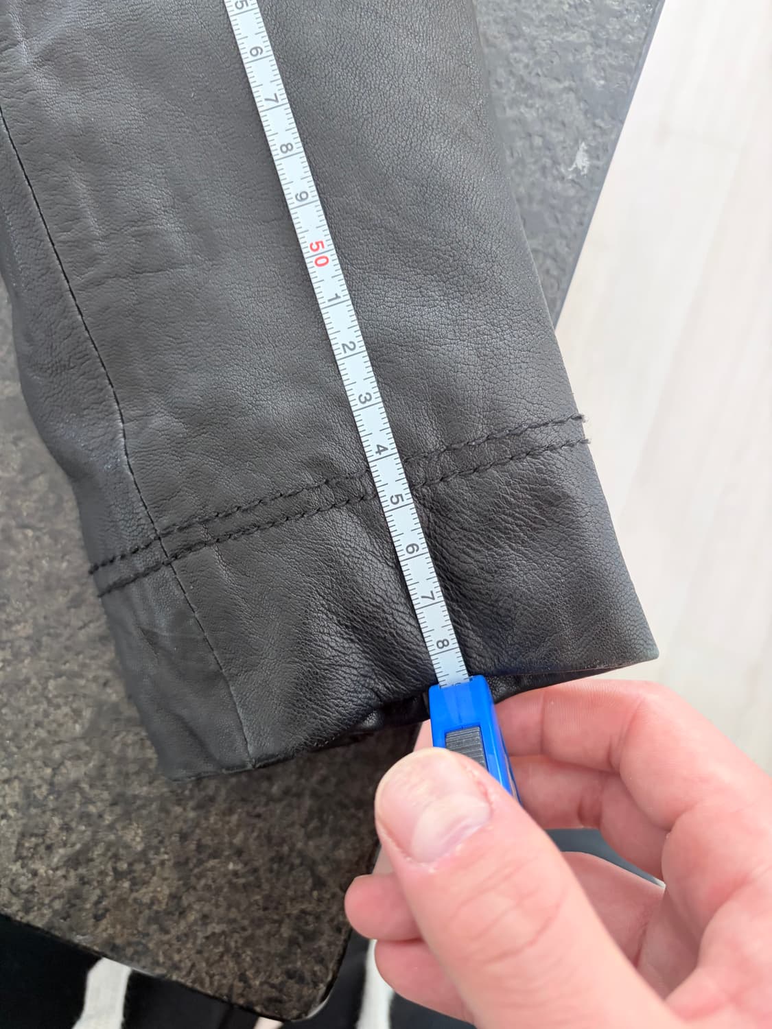 빈티지 이태리 램스킨 레더 자켓 상품이미지9