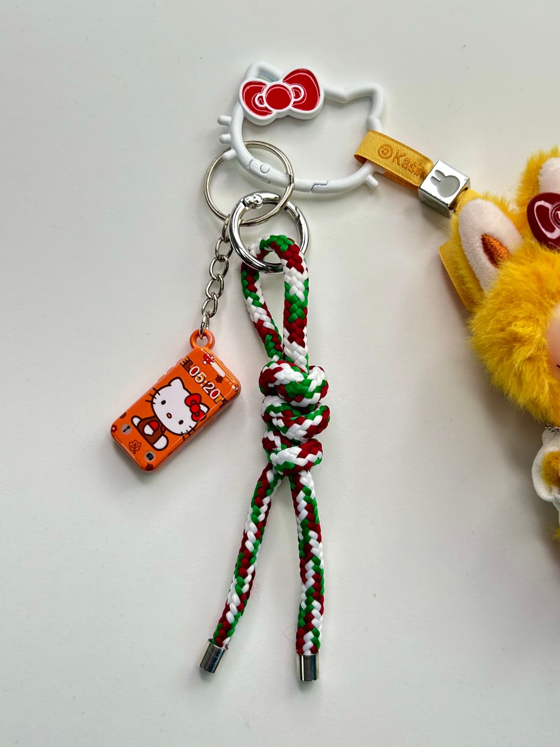 (1)🙊미니라부부+😻키티 조합 커스텀키링“Y” 상품이미지8