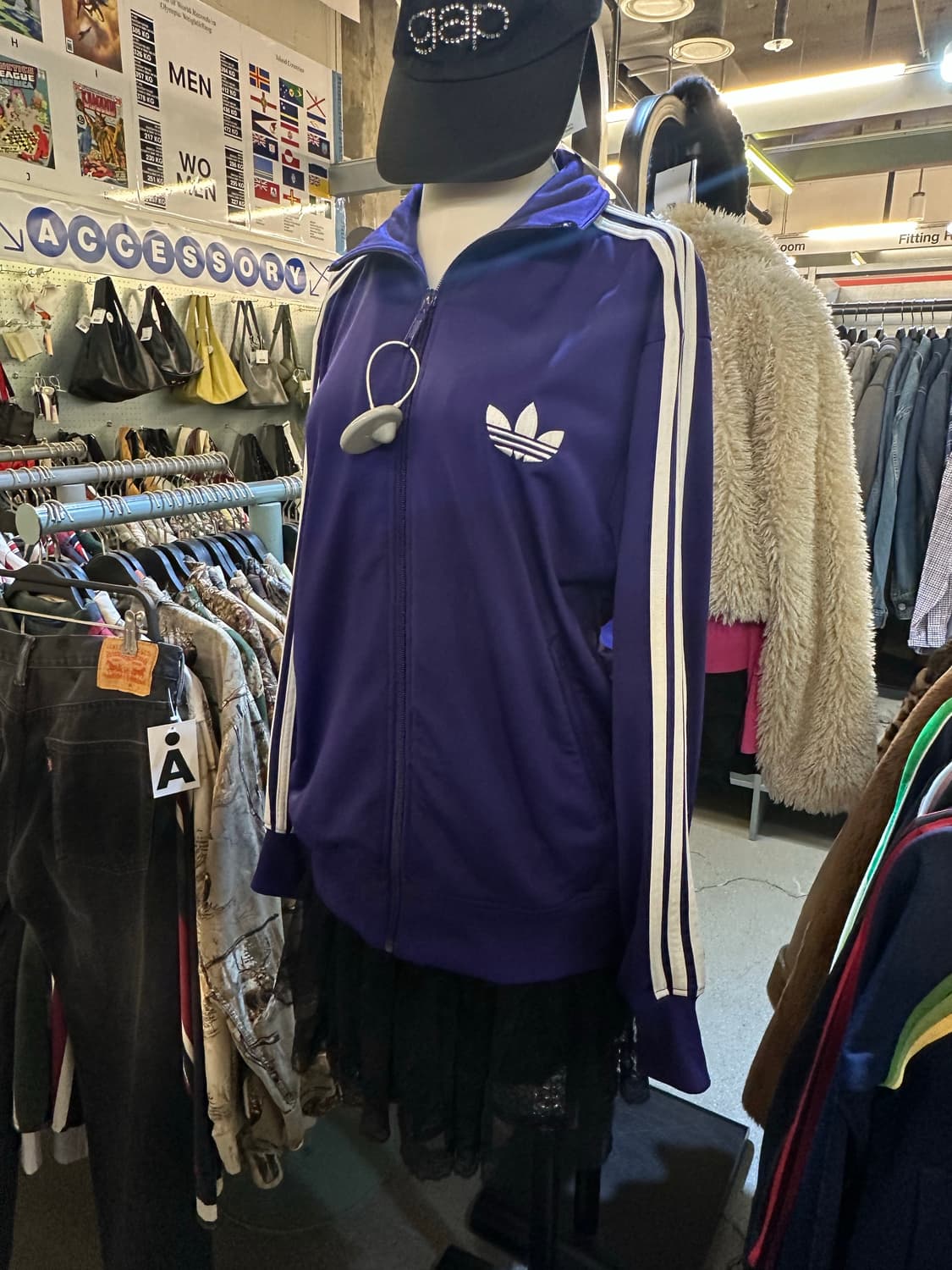 ADIDAS 아디다스 퍼플 파이어버드져지💯 상품이미지4