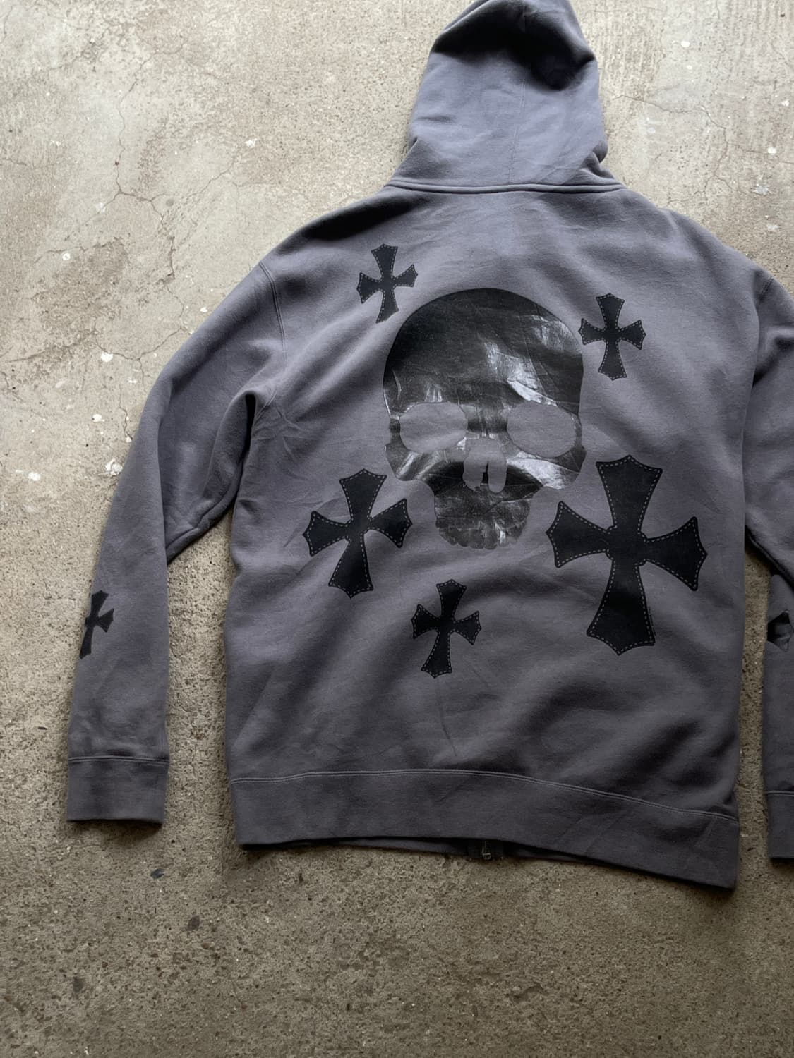 Skull zip up hoody 상품이미지5