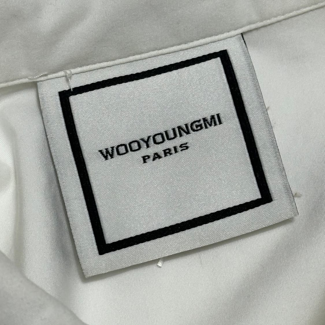 우영미 화이트 코튼 반팔 셔츠 상품이미지4