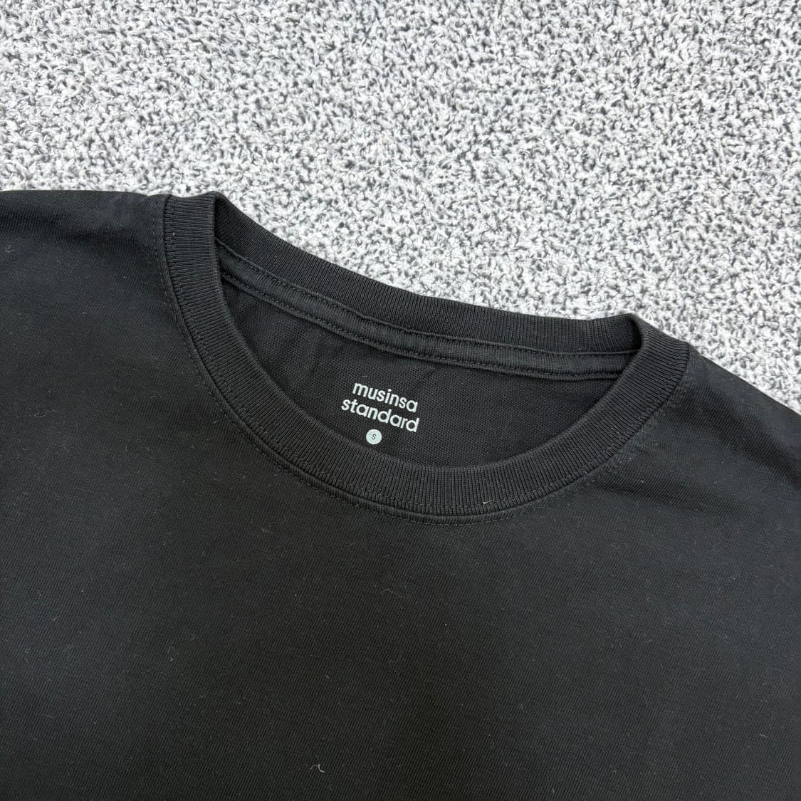 S 무신사스탠다드 긴팔티 라운드 블랙 0311J 상품이미지2