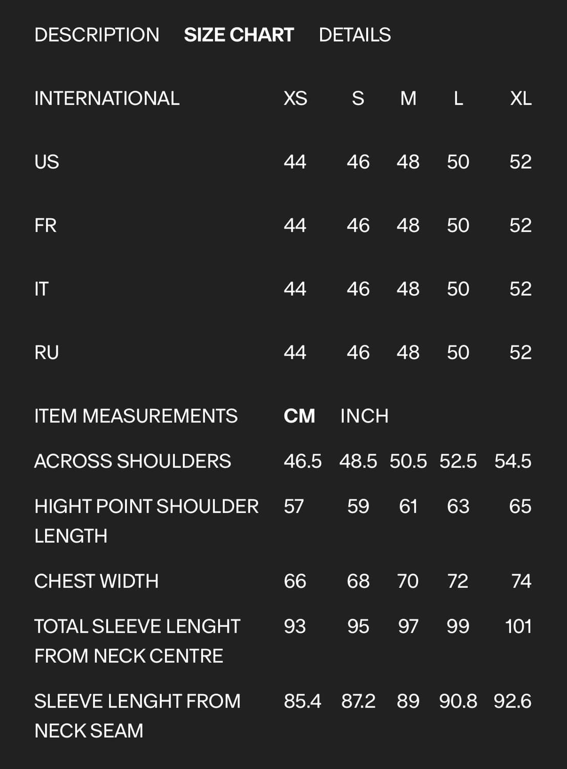 고샤 루브친스키 봄버 블랙 M 상품이미지4