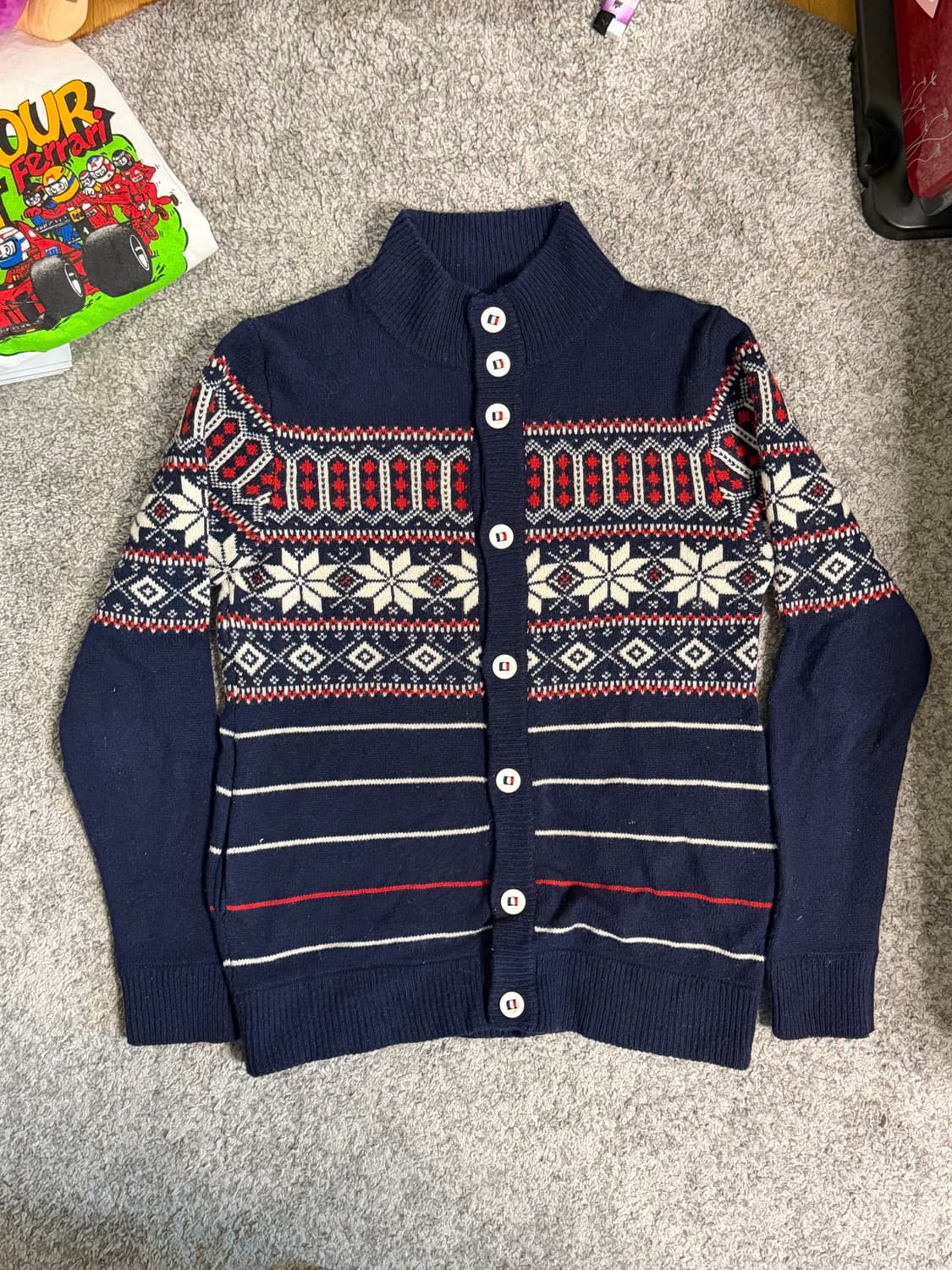 Beams Heart 빔즈하트 노르딕 니트 가디건 상품이미지2