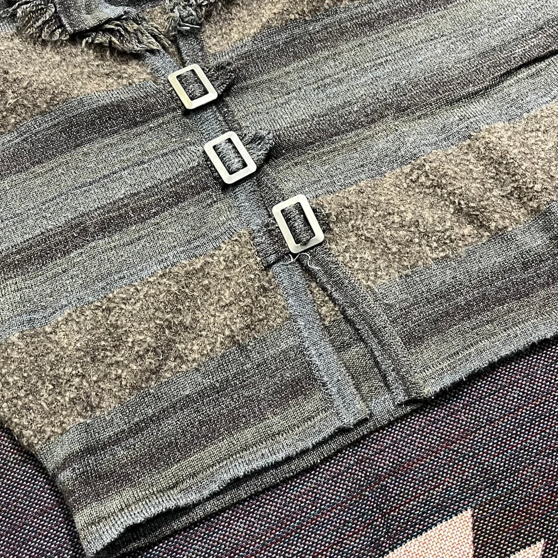 [JPN] 빈티지 프린지 스트라이프 쇼트 가디건 상품이미지4