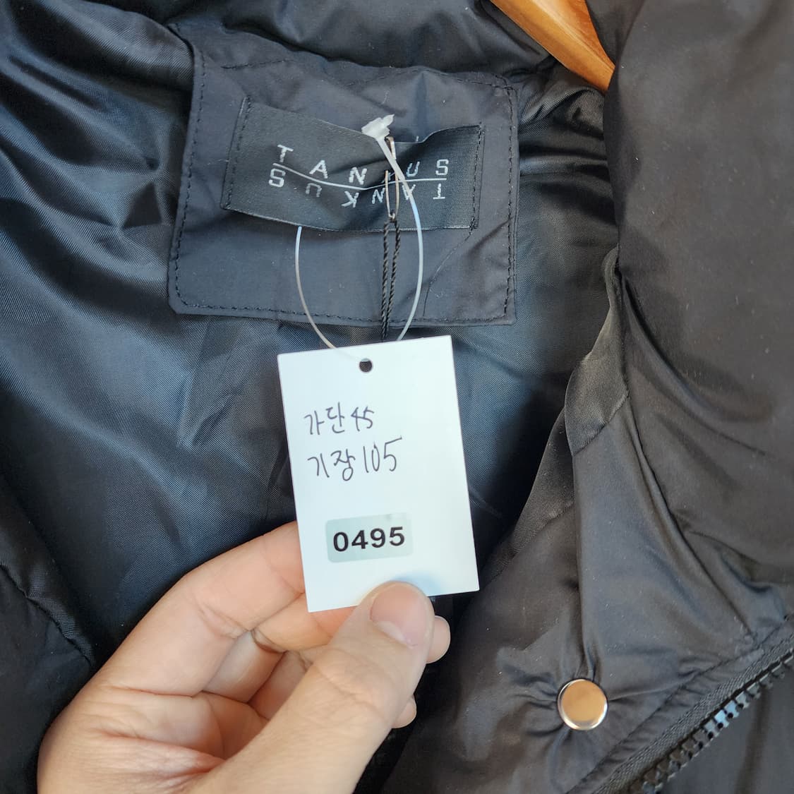 탱커스 누빔 후드 롱 조끼 블랙 패딩 상품이미지10