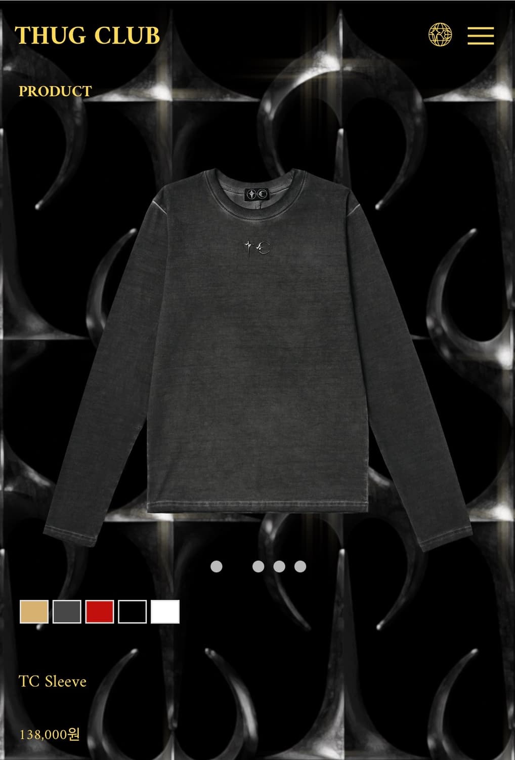 떠그클럽 TC 슬리브 그레이 2사이즈 상품이미지1