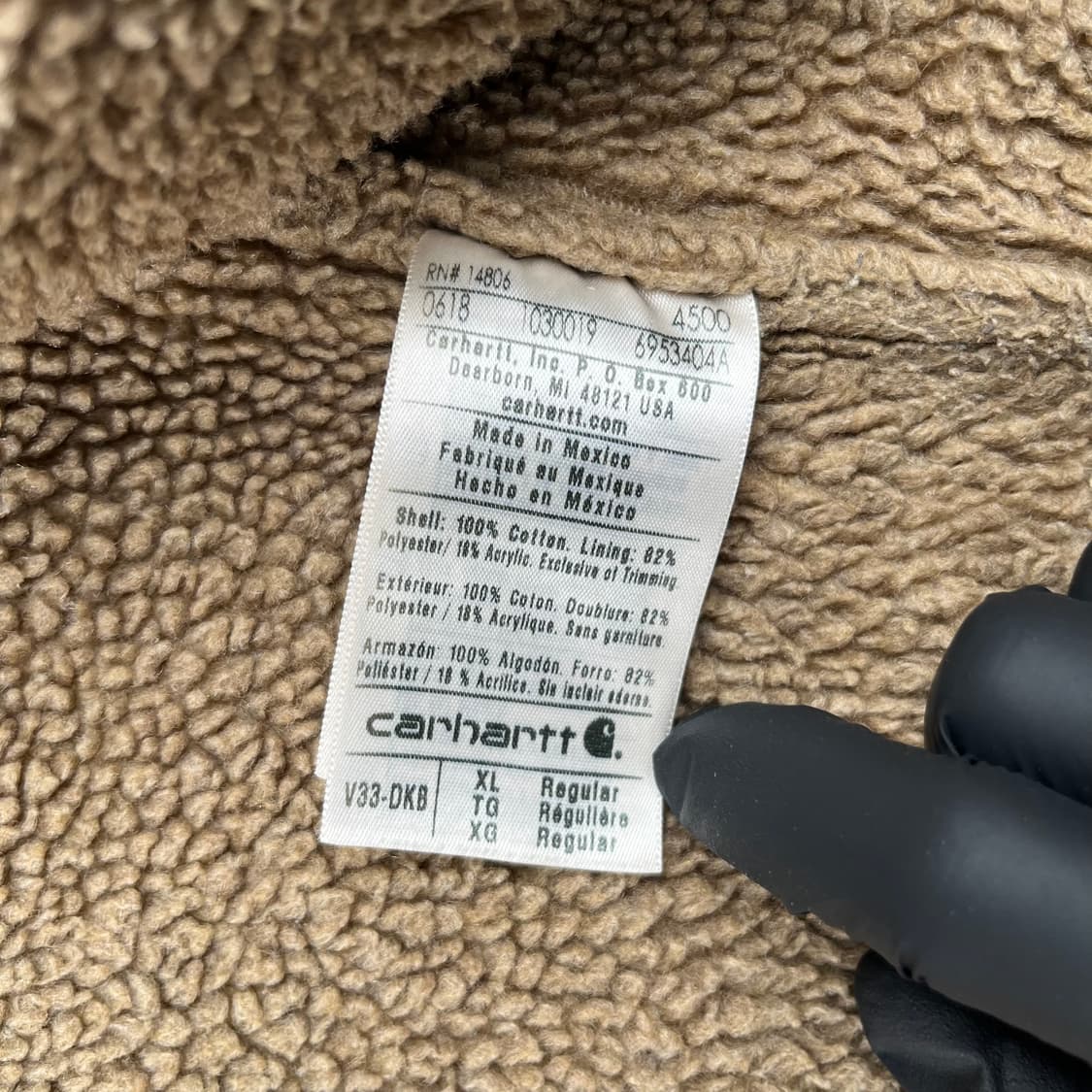 빈티지 칼하트 쉐르파 라인드 베스트 V33DKB 상품이미지5