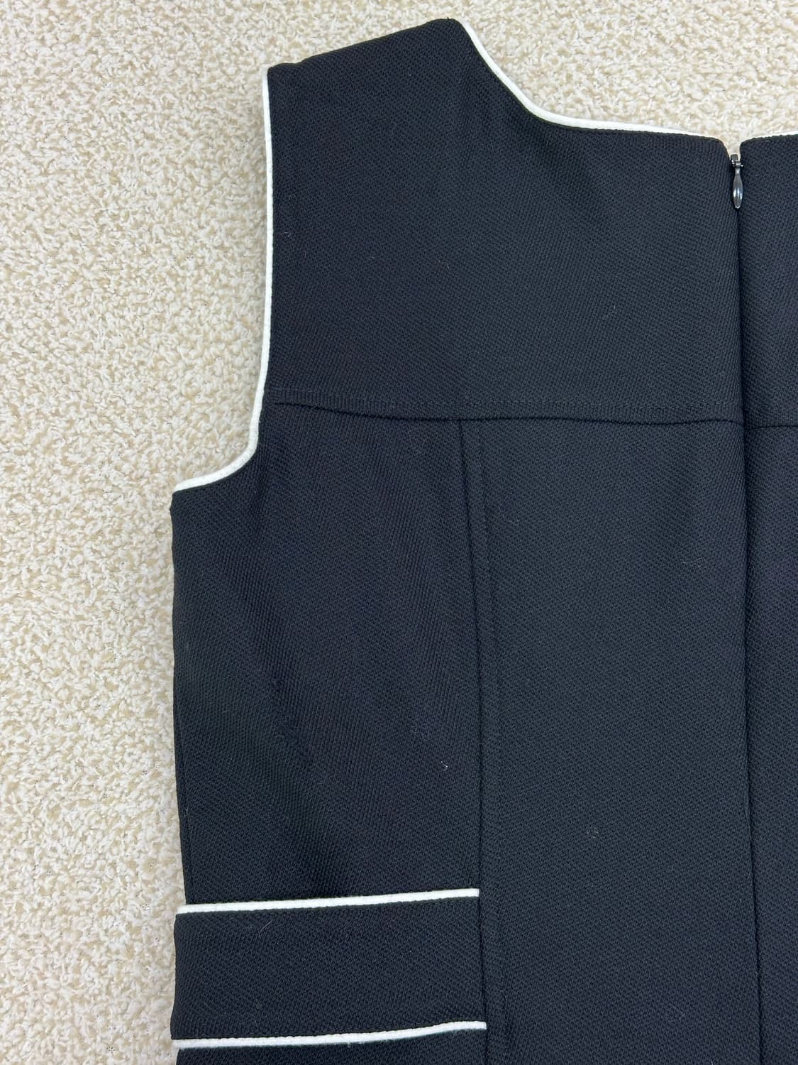 꾸레쥬 블랙 울 원피스 상품이미지5