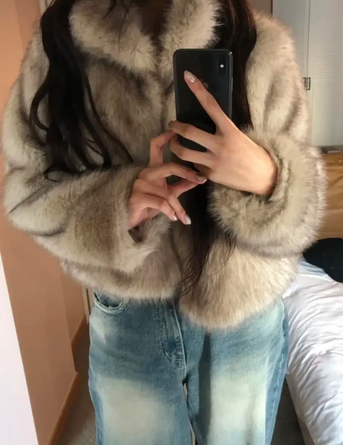 이너뮤트 Fox Fur JK 베이지 폭스 퍼자켓 상품이미지8