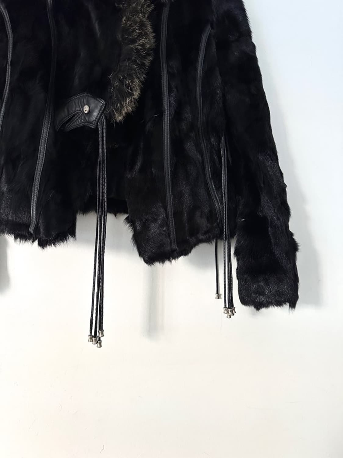 Feminine string short fur jacket  상품이미지4