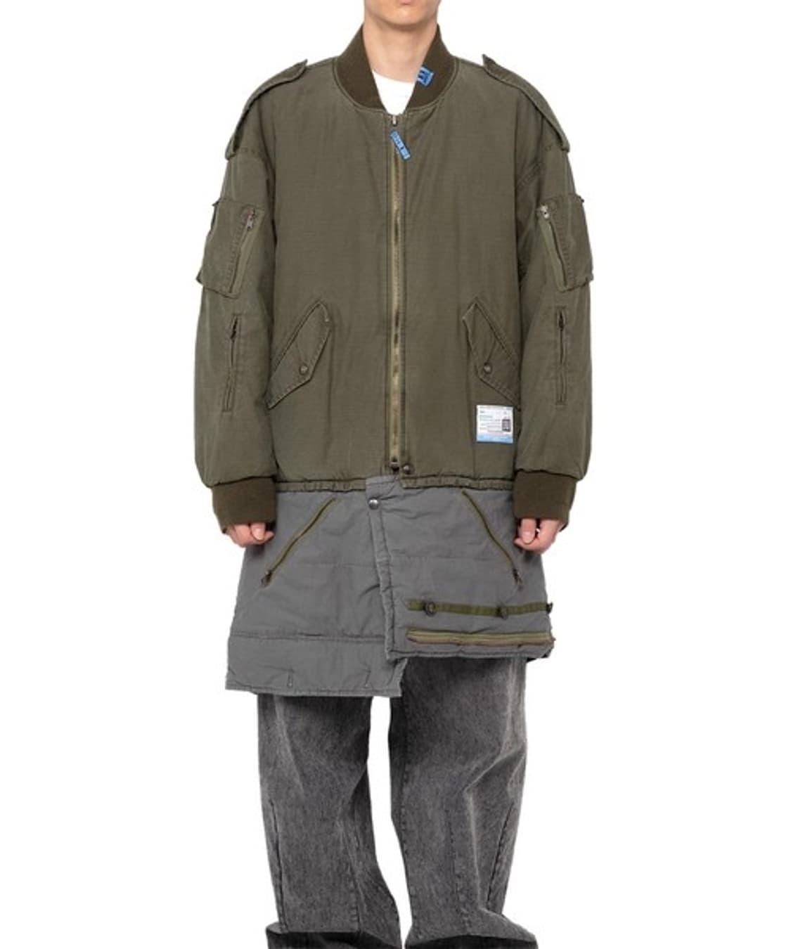 메종 미하라 야스히로 바텀 레이어드 밀리터리 코트 상품이미지7