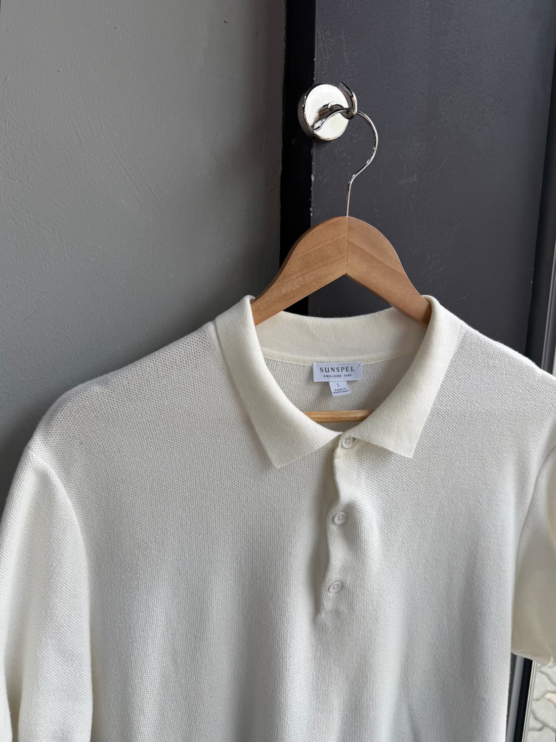 L/ 선스펠 울 니트 폴로 반팔 상품이미지3