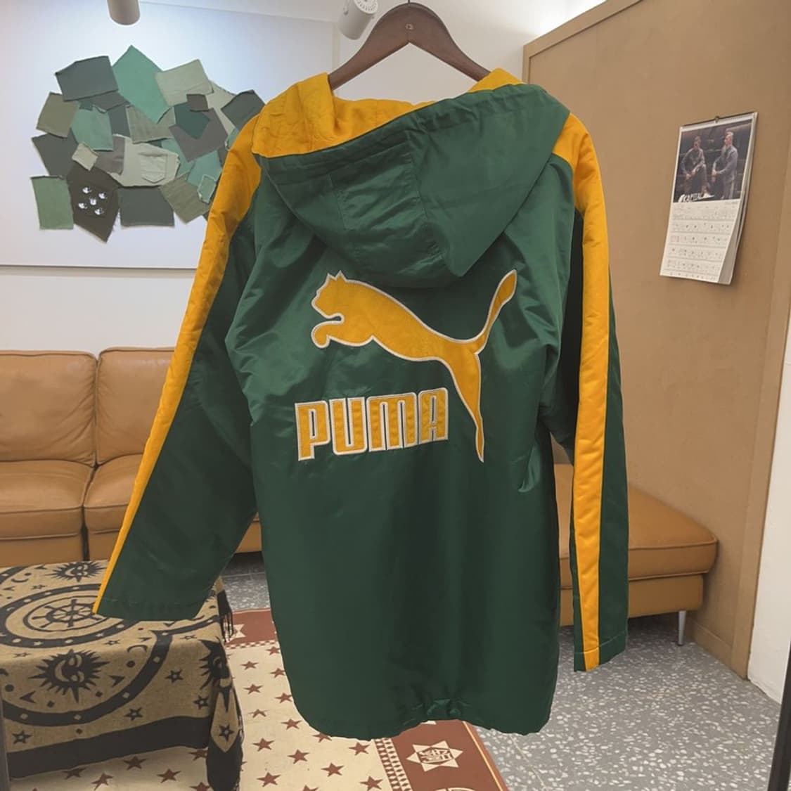 푸마 일본 빈티지 레트로 오버핏 바람막이 자켓 2XL C08728 상품이미지3