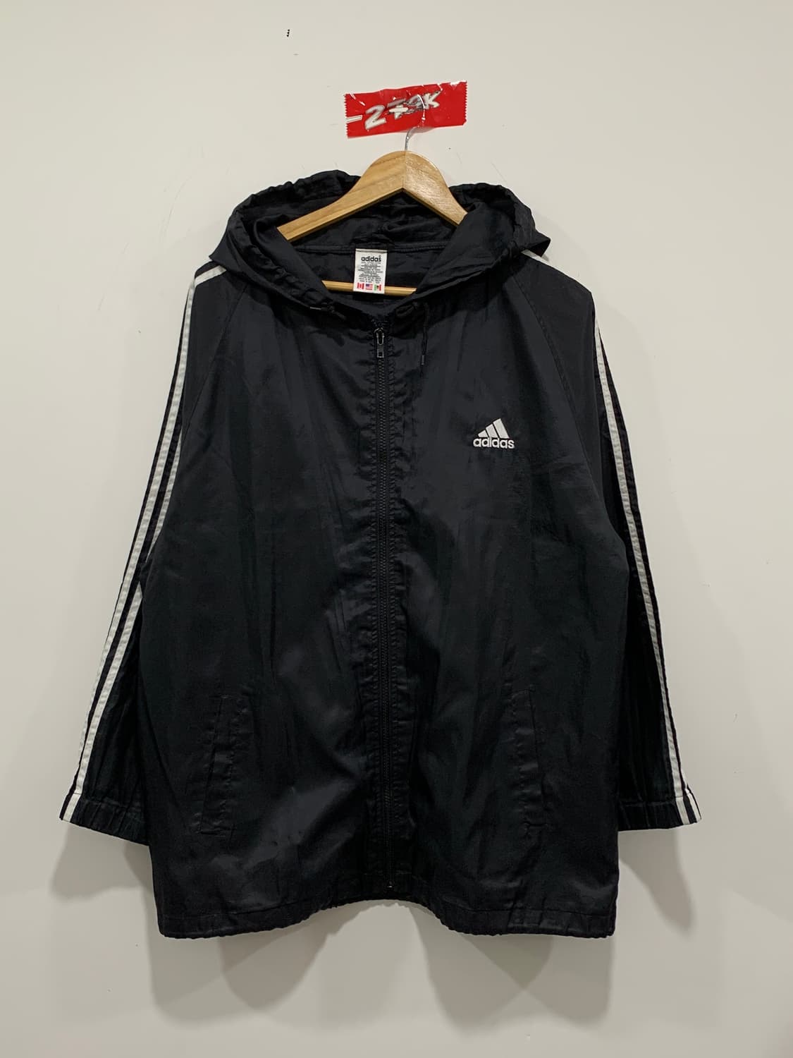 (빈티지)Adidas 아디다스 올드스쿨 삼선 후드 윈드브레이커 상품이미지2