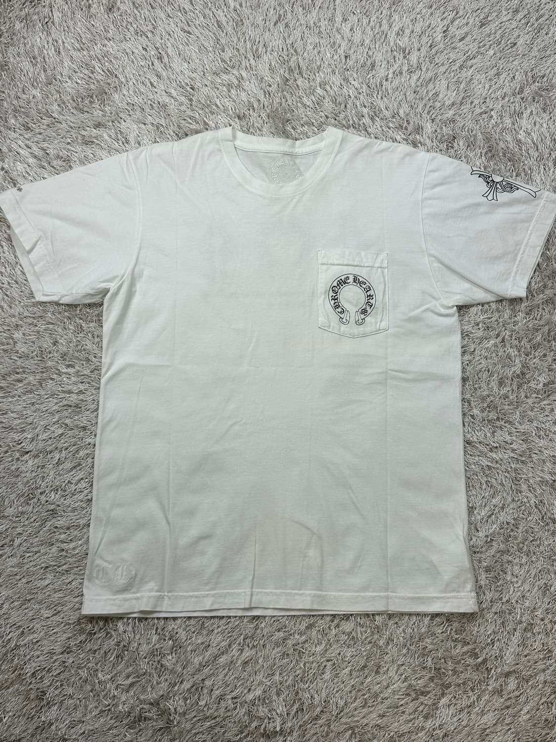 [L] 백화점판 정품 크롬하츠 멀티로고 반팔 화이트 상품이미지2