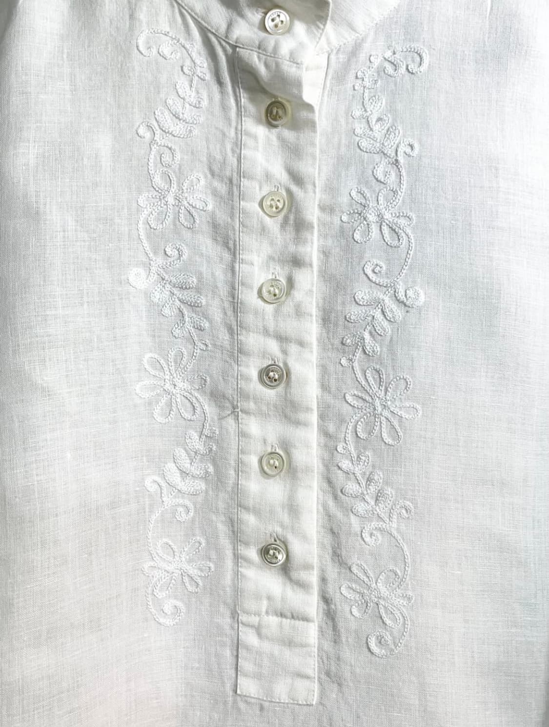 브룩스 브라더스 아이리쉬 린넨 자수 셔츠 상품이미지3