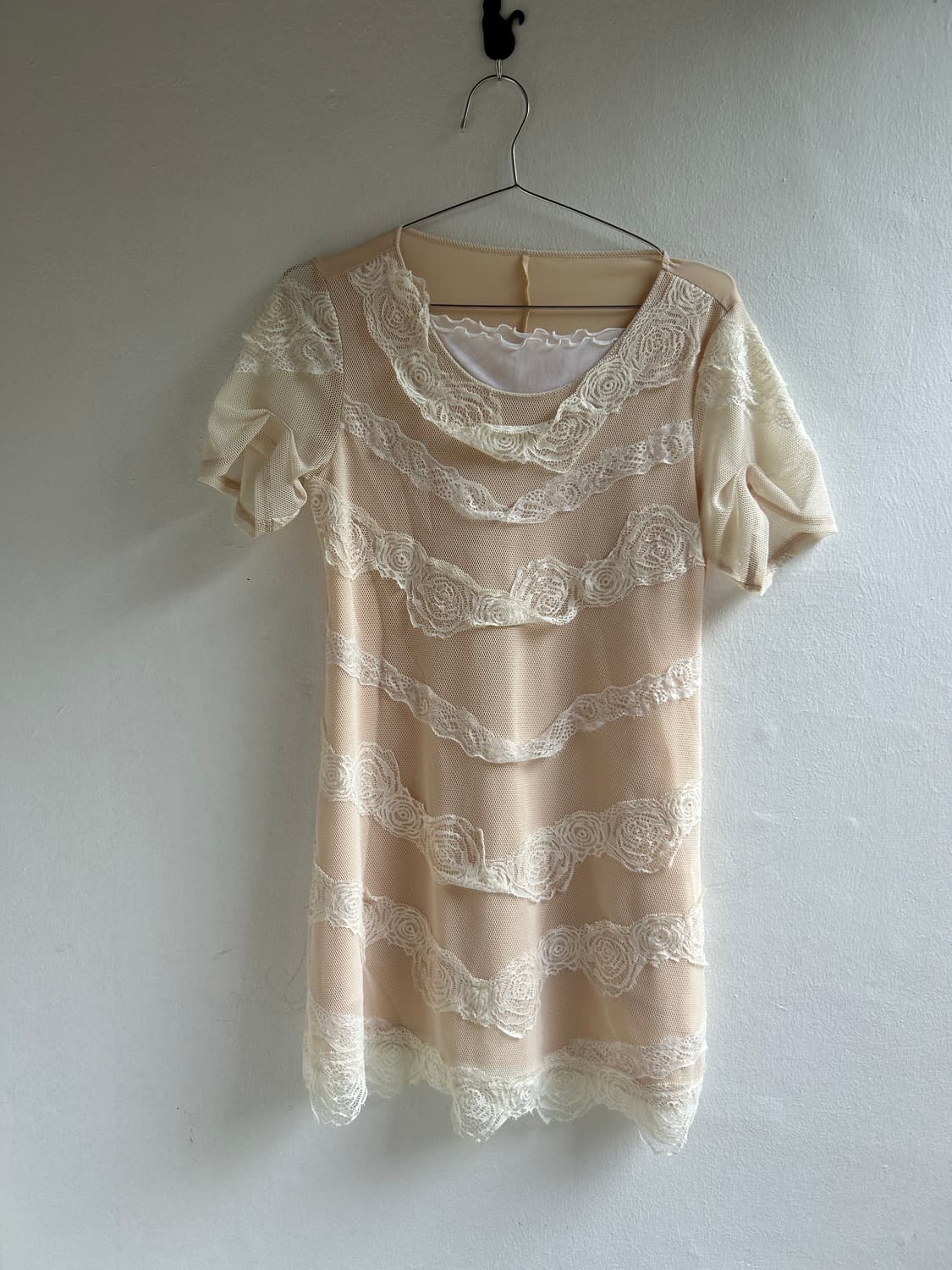 살구 장미 원피스 상품이미지1