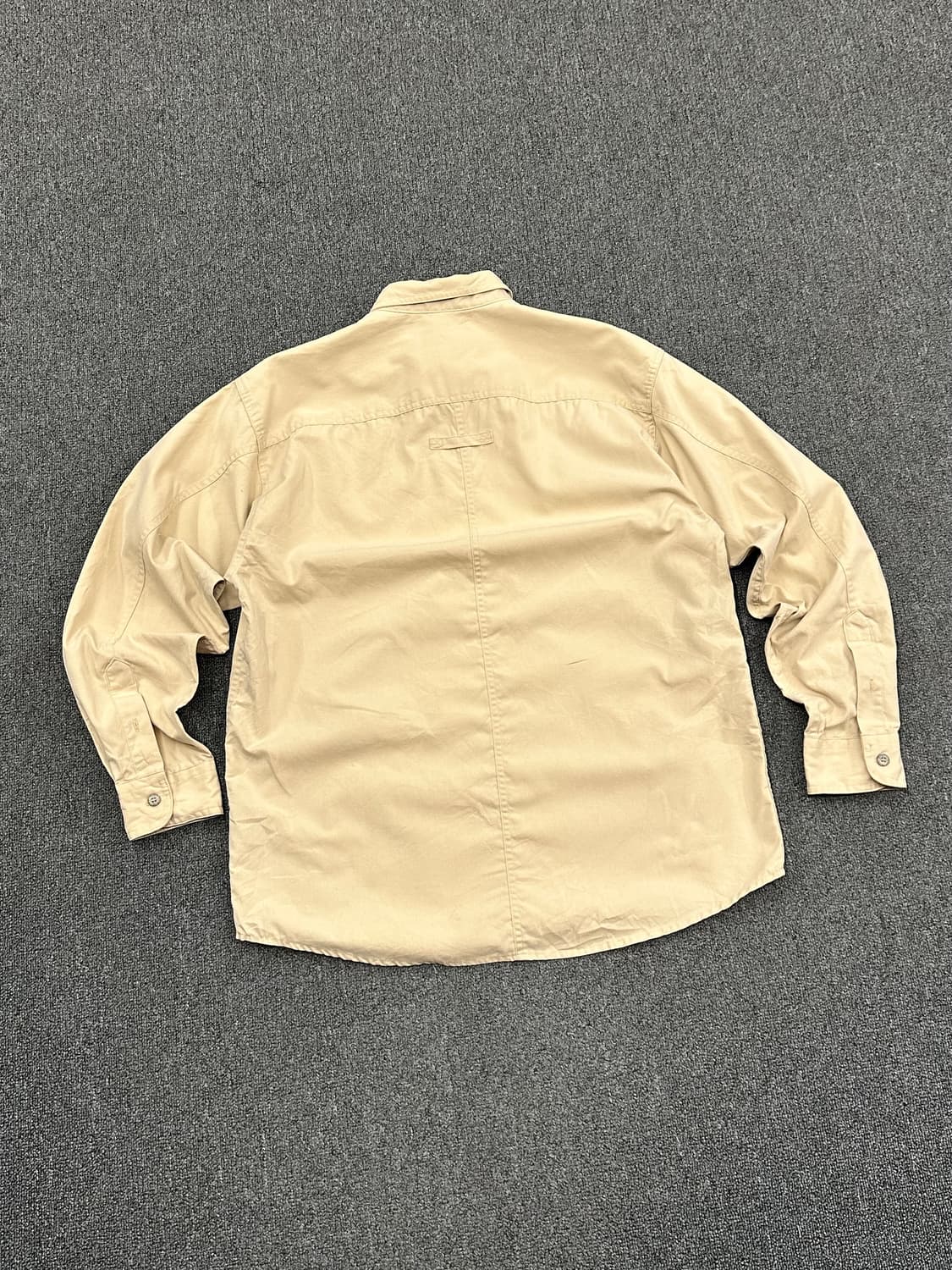 L)할리데이비슨 vintage 베이지 워크 긴팔셔츠 상품이미지4