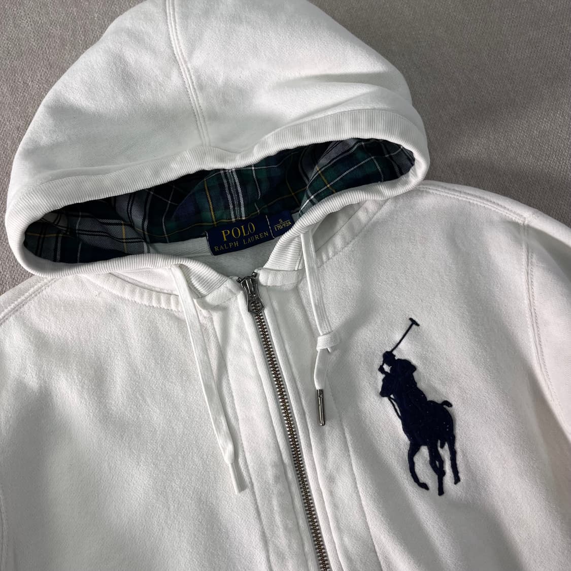 95 폴로랄프로렌 빅포니 화이트 후드집업 상품이미지2