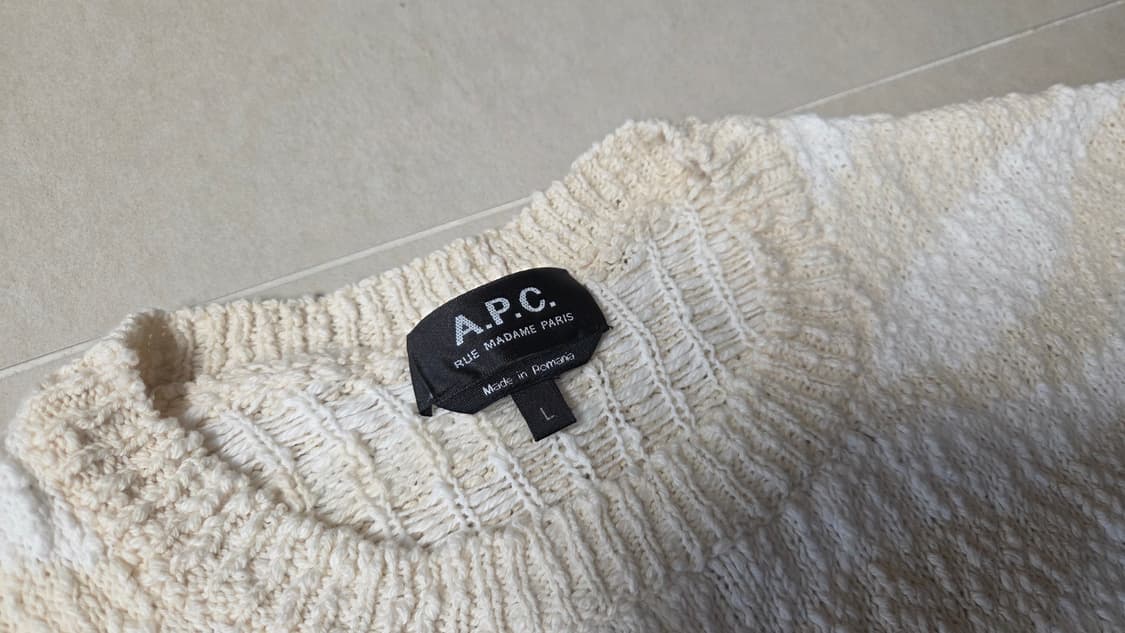 APC 아페쎄 알라스토어 자카드 크루넥 니트 상품이미지4