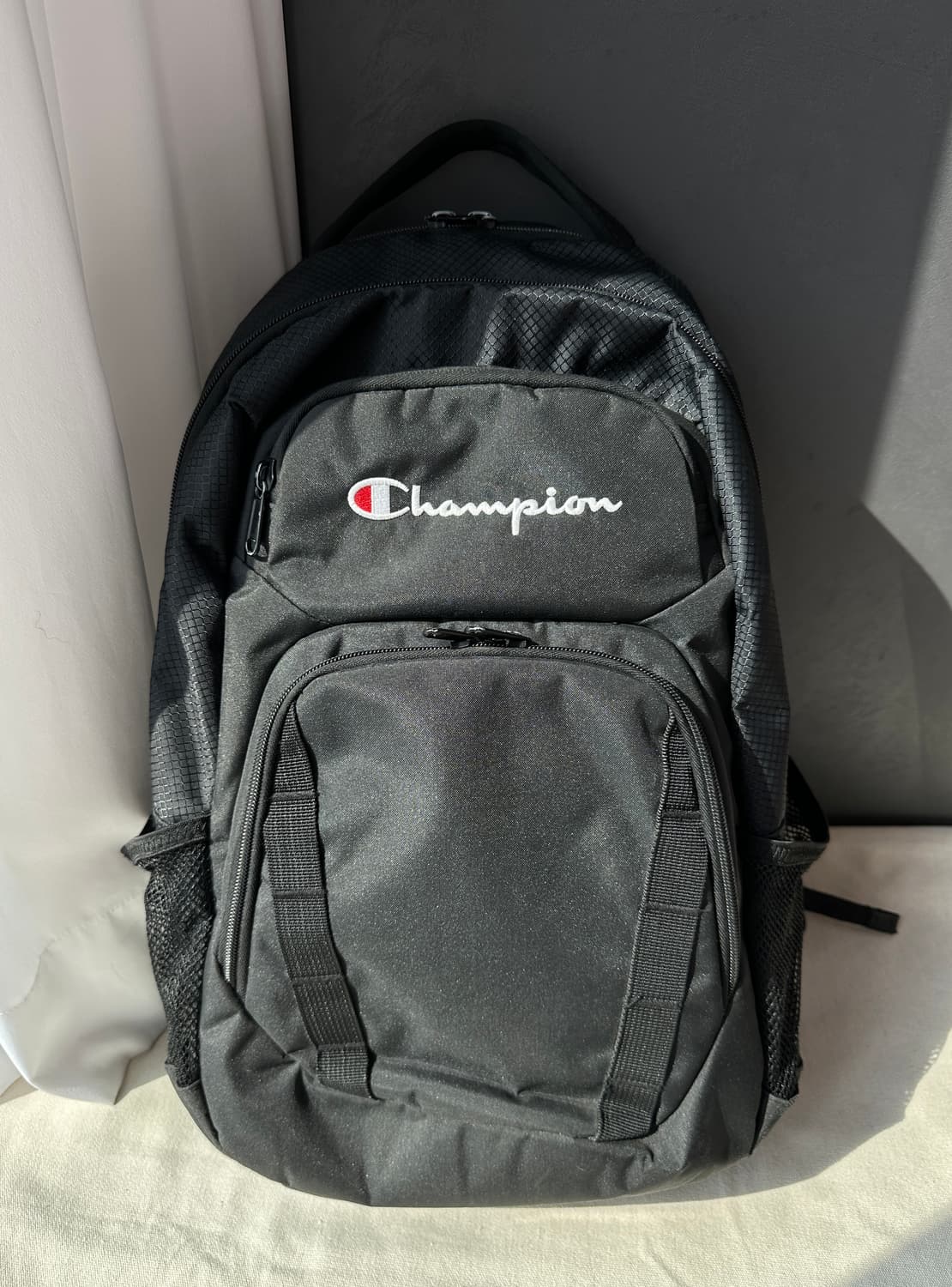 챔피온 스크립트 로고 백팩 블랙 상품이미지1