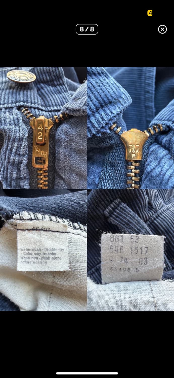 리바이스 70s 646 벨바텀 부츠컷 코듀로이 팬츠 상품이미지8