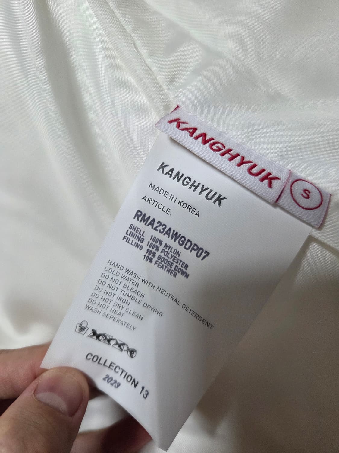 강혁 에어백 후드 구스다운 패딩 S 사이즈 상품이미지3