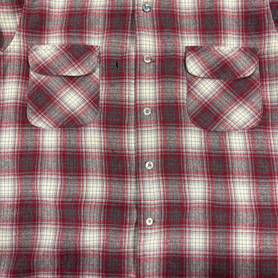 빈티지 60s Pendleton Plaid Flannel 펜들턴 셔츠 상품이미지4
