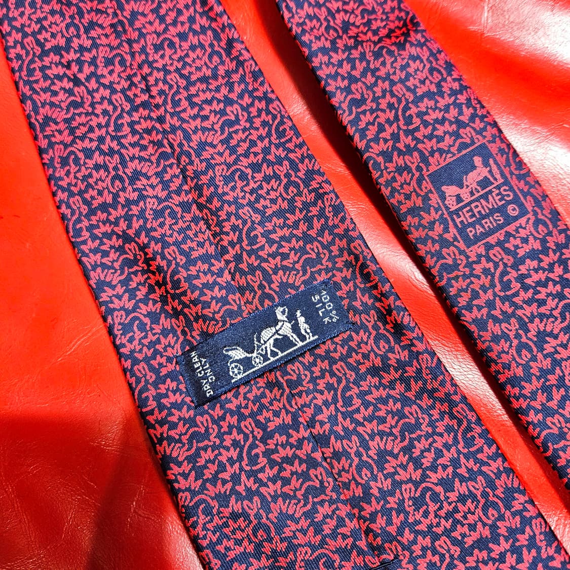 에르메스 레빗 실크 100% 타이 Free 상품이미지5