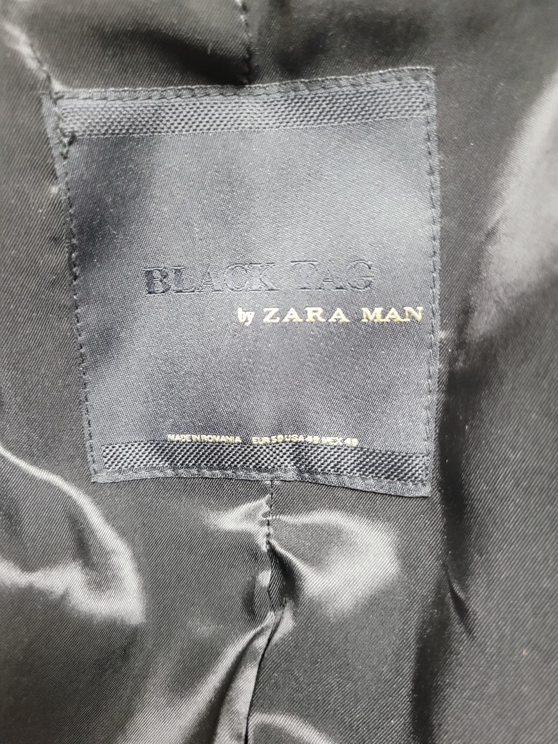 자라맨 ZARAMAN blacktag 헤링본 블레이저 100 네이비 상품이미지9