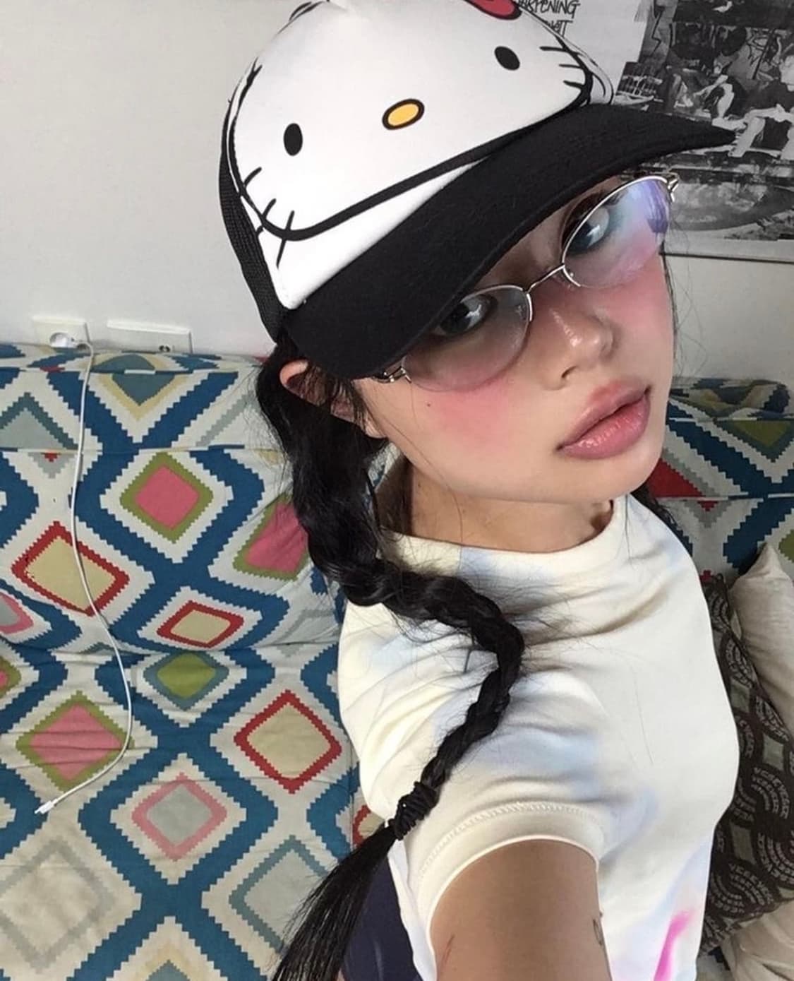 헬로키티 메쉬캡 상품이미지1