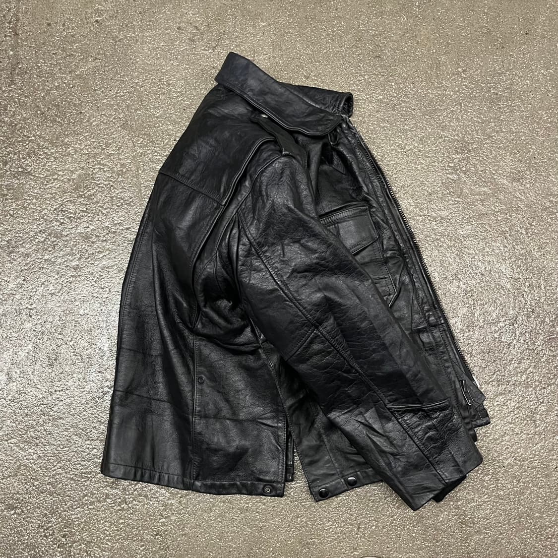 80s 오리지날 폴리스맨 레더 자켓 (100) 상품이미지9