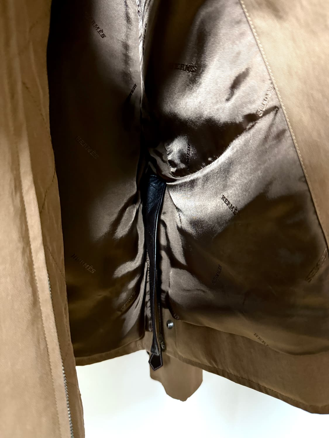 에르메스 2way 밀리터리 사이즈 Zip 레더Mix 자켓 상품이미지4