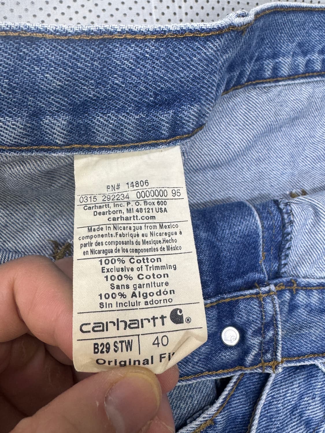 칼하트 데님 쇼츠 반바지  상품이미지8