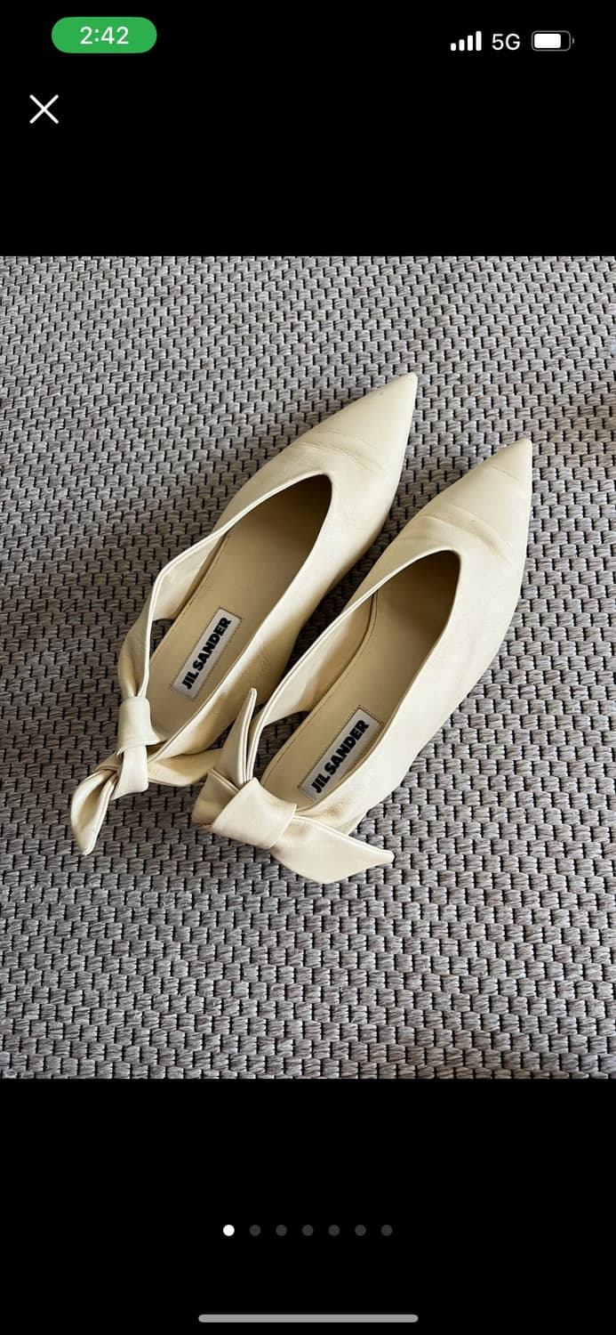 질샌더 발레리나 플랫슈즈 ecru 36 상품이미지2