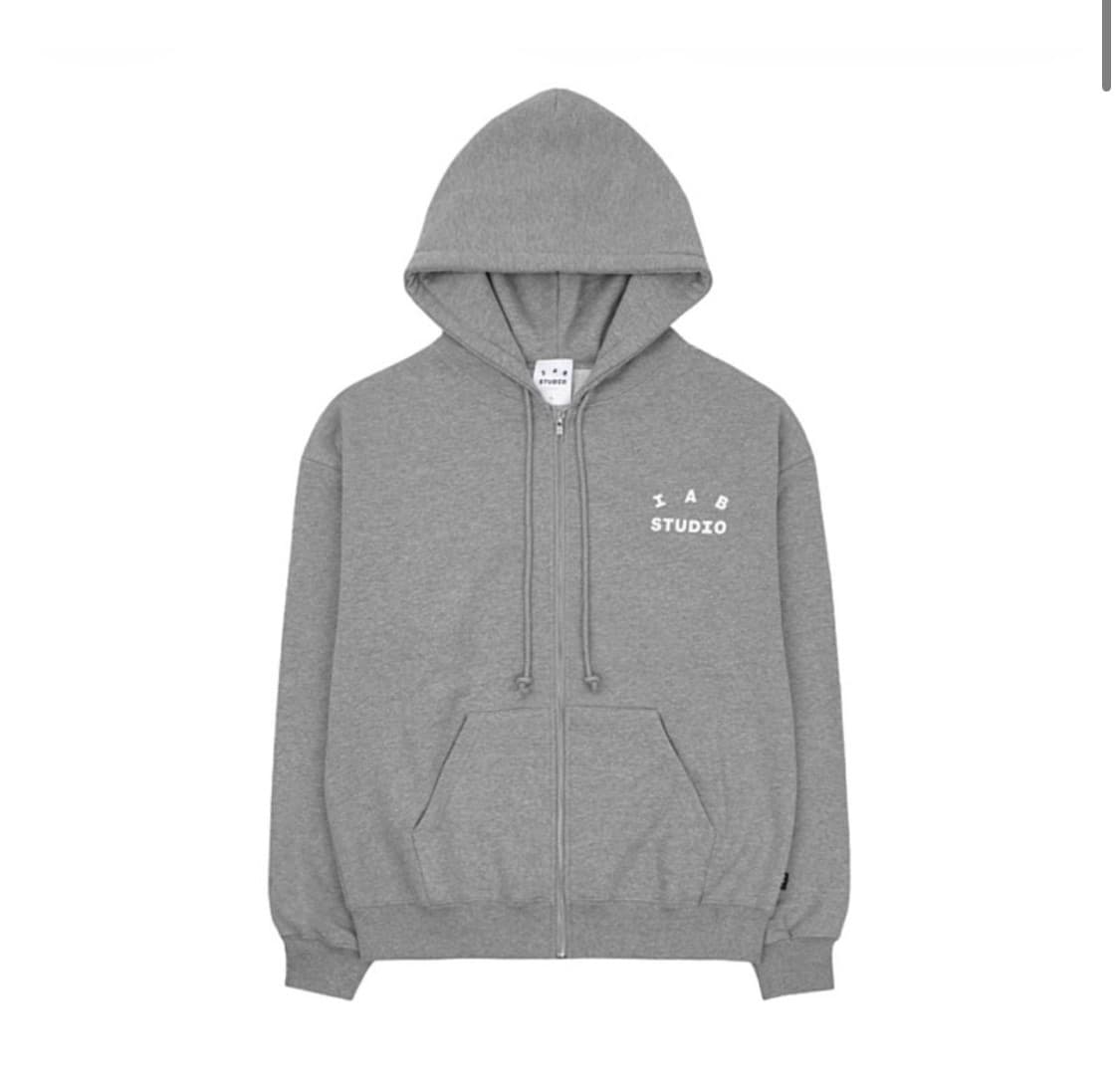 XL , 미시착 새상품 ) 아이앱 스튜디오 후드집업 그레이  상품이미지1
