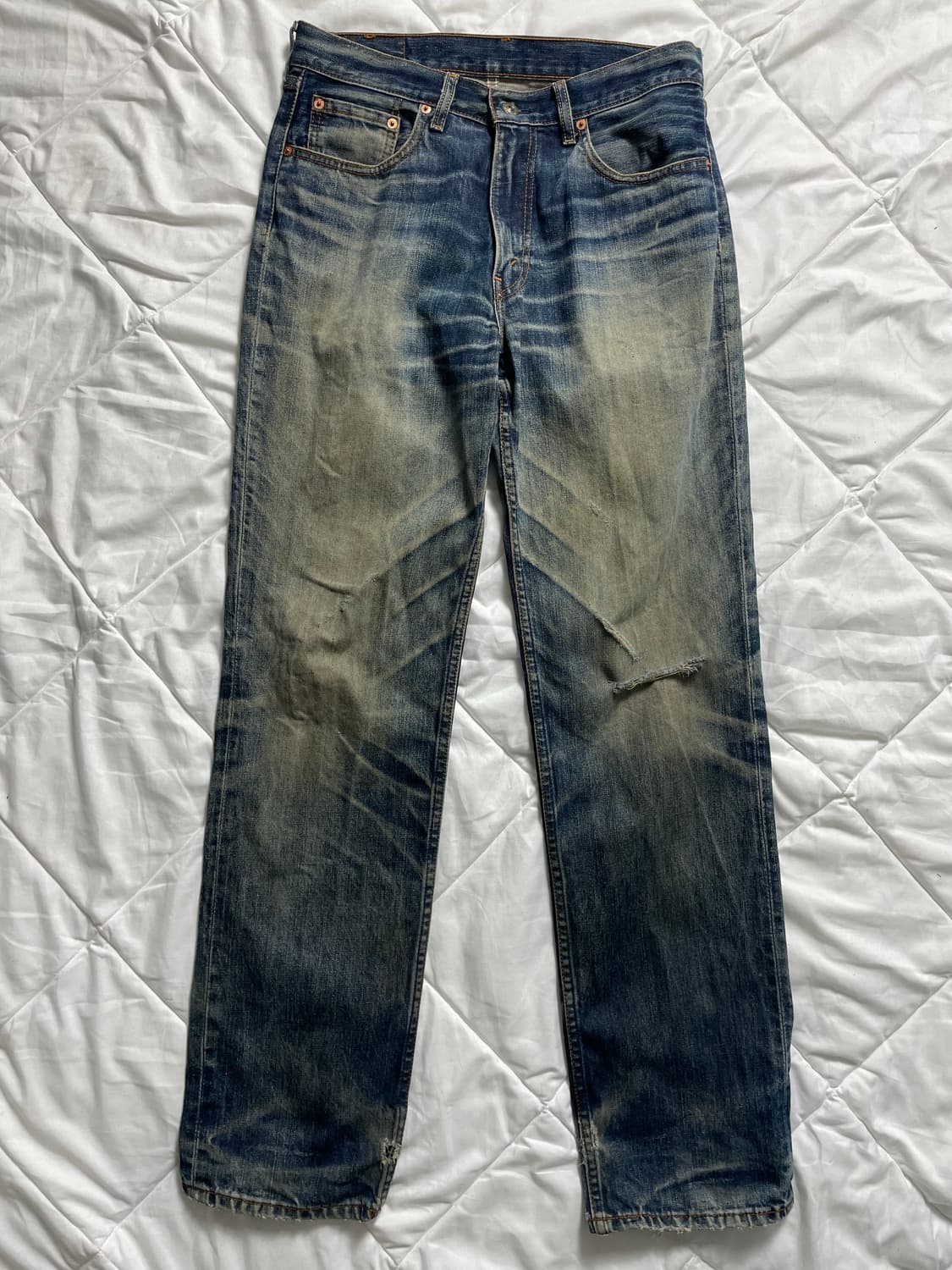 Levis 리바이스 502 워싱 데님 W33 L34 상품이미지2