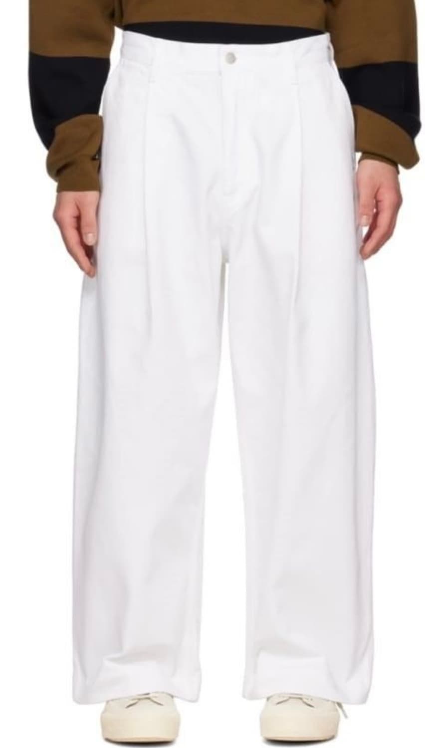 [Studio Nicholson]푸크 워시드 데님_OPTIC WHITE 상품이미지1