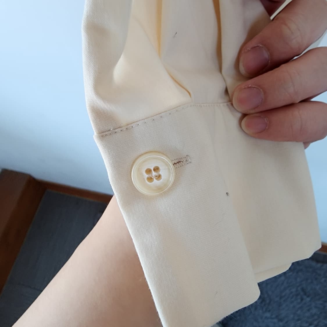 M.FFIN 아이보리 블라우스 상품이미지3