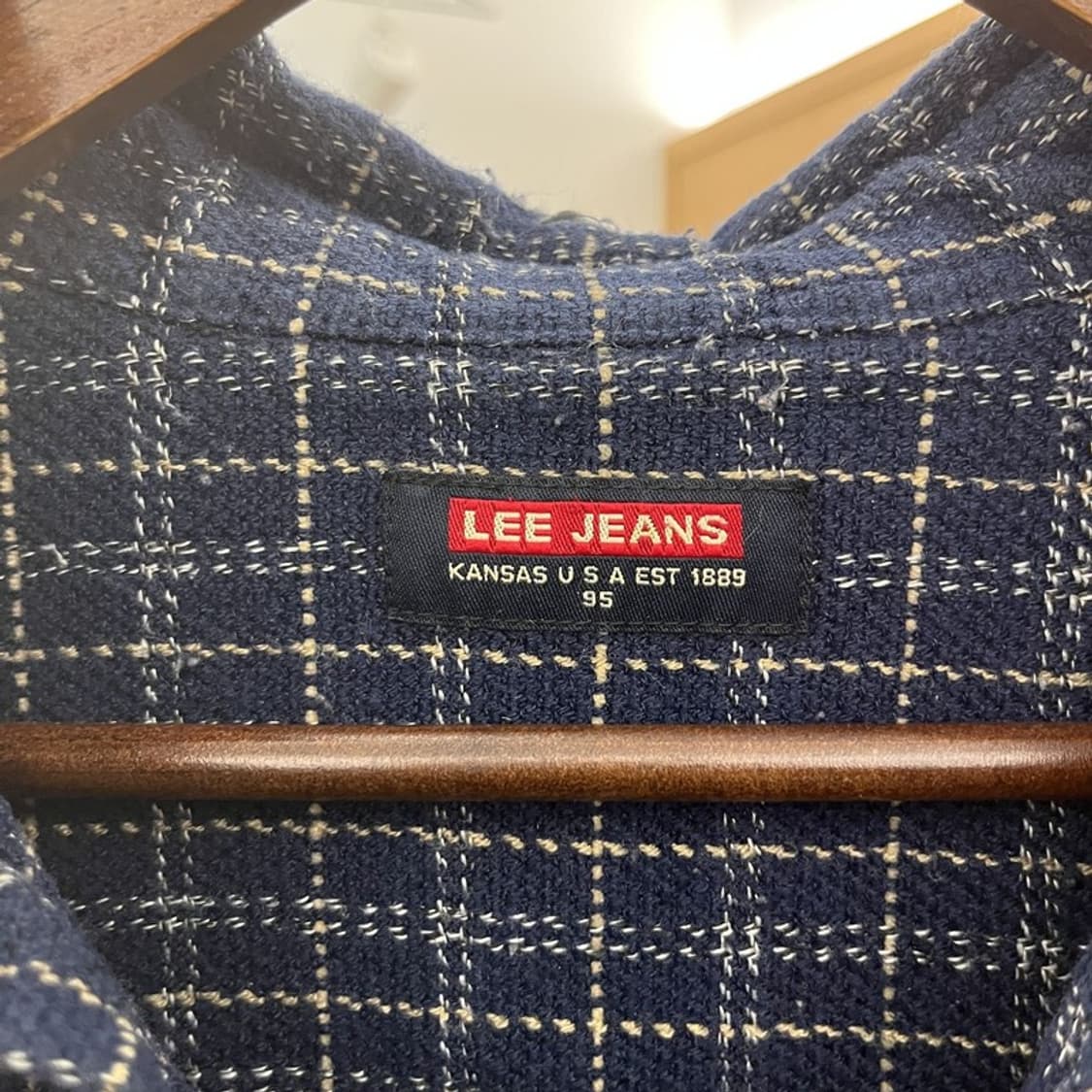 리 LEE 캐주얼 빈티지 포켓 체크 셔츠 95 C11297 상품이미지5