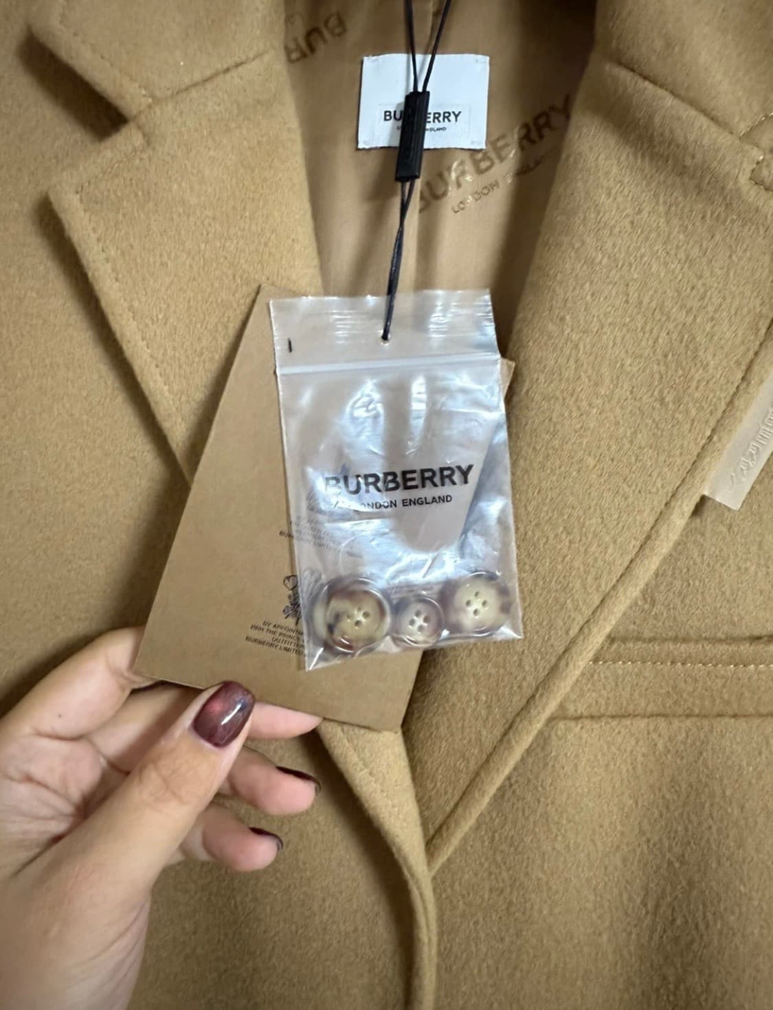 버버리 캐시미어 코트 새상품 상품이미지4