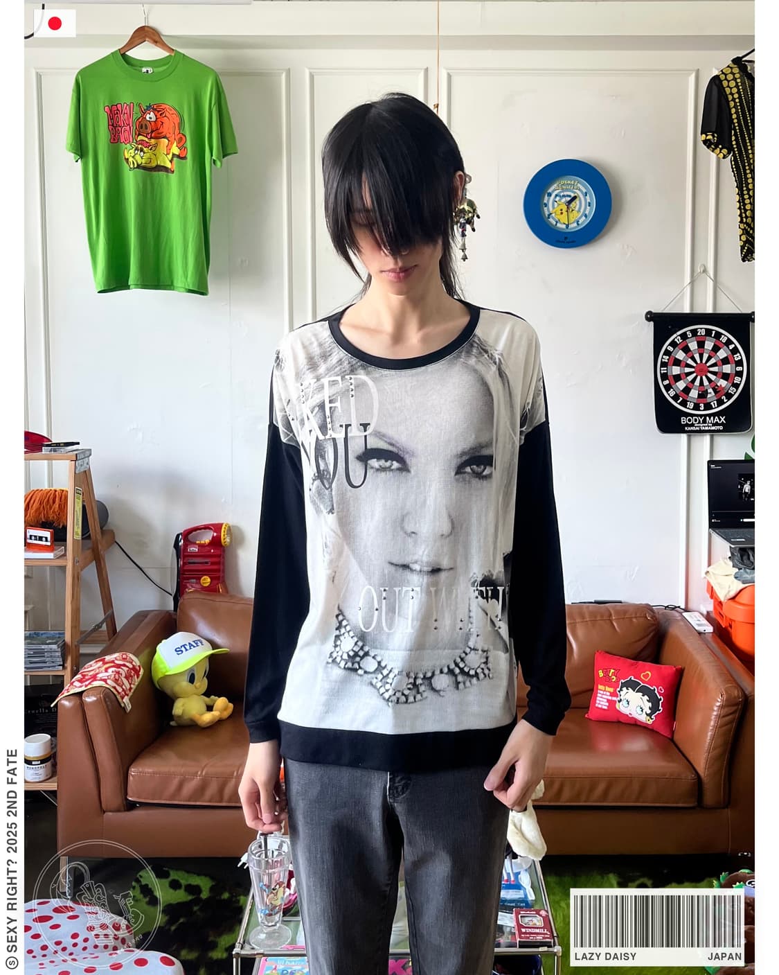 LAZY DAISY Japan Punk Print Long-Sleeve 상품이미지1
