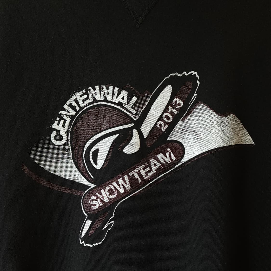 90s 러셀 후드 스웻셔츠 스노우 팀 미국 오리지널 빈티지 L 상품이미지4